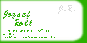 jozsef roll business card